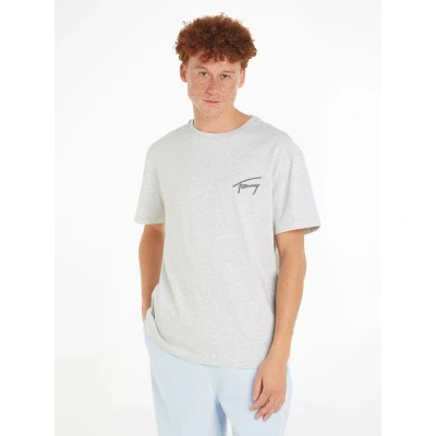 Abbildung von Tommy Jeans T Shirt &quot;TJM REG SIGNATURE TEE EXT&quot;, mit aufgesticktem Signatur Logo