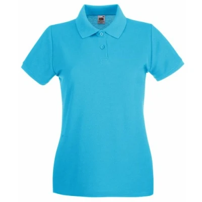 Abbildung von Fruit of the Loom Premium Polo Lady Fit Farbe: Sky Blue Größe: L