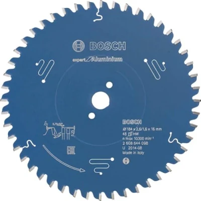 Abbildung von Bosch Vorritzblatt Top Precision Exalh, Blau 184 x 16 mm