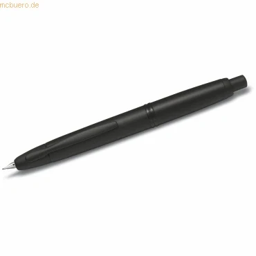 Abbildung von Pilot Füllfederhalter Capless Black Feder M 18 Kt. rhodiniertes Gold