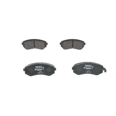 Abbildung von BOSCH 0 986 424 489 Bremsbelagsatz Low Metallic mit akustischer Verschleißwarnung NISSAN: Patrol GR 5 Pritsche / Fahrgestell, ALMERA 1