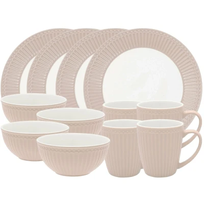 Abbildung von Greengate Alice Frühstücksset creamy fudge 12tlg