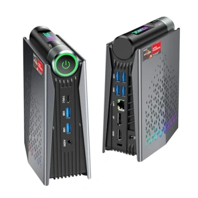 Abbildung von ACEMAGICIAN RGB Mini PC Gaming AMD Ryzen 9 6900HX (8C/16T,bis zu 4,9 GHz), 16GB DDR5 512GB NVME PCIe3.0 SSD,AMD Radeon 680M Micro Desktop Computer mit 3 Modi AnpassungWIFI6Dual Lüfter