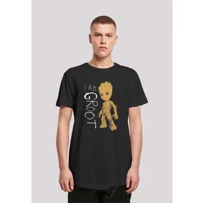 Abbildung von F4NT4STIC Marvel Guardians OF THE Galaxy I AM Groot Tshirt print, Herren, Größe: Large, Black