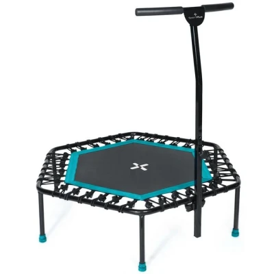 Abbildung von SportPlus Fitnesstrampolin SP T 1100 T, Fitness Trampolin für zuhause, mit Haltefunktion