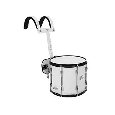 Abbildung von DIMAVERY MS 300 Marsch Snare, weiß PRO Marschtrommel 14x12