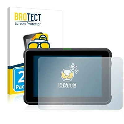 Abbildung von BROTECT Entspiegelungs Schutzfolie für Atomos Shinobi 7 (2 Stück) Matte Displayschutz Folie, Anti Reflex, Fingerprint