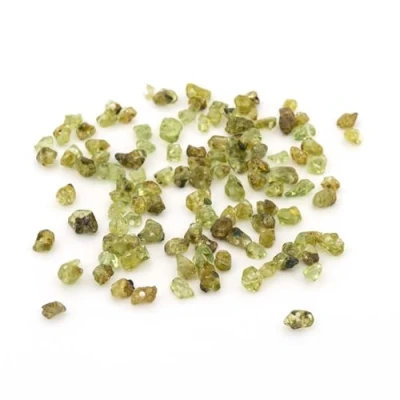 Abbildung von Vintageparts natürliche Peridot Nuggets Perlen 3 6 mm 5 Gramm zum Auffädeln und Schmuck selber Machen