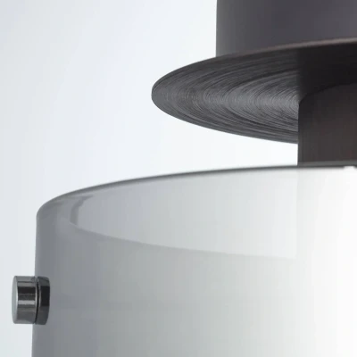 Abbildung von Brilliant Deckenleuchte Beth, ohne Leuchtmittel, Deckenlampe 20cm Kaffee/rauchglas