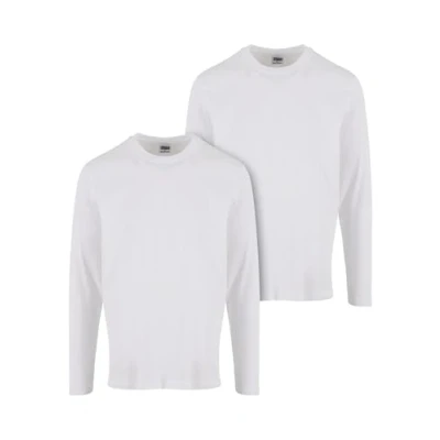 Abbildung von Urban Classics 2PACK Langarmshirt, Herren, Größe: 3XL, white