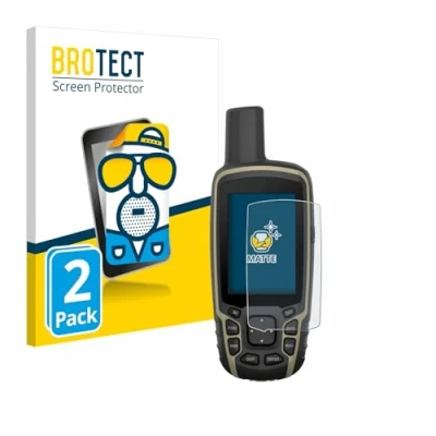 Abbildung von BROTECT Entspiegelungs Schutzfolie für Garmin GPSMAP 65s (2 Stück) Matte Displayschutz Folie, Anti Reflex, Fingerprint