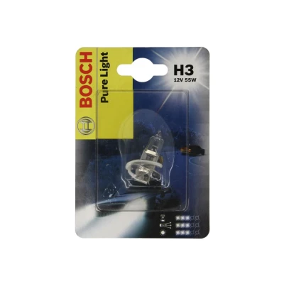 Abbildung von BOSCH 1 987 301 006 Glühlampe, Fernscheinwerfer H3 12V 55W Halogen OPEL: Meriva A, Zafira B, Corsa D Schrägheck, VOLKSWAGEN: Passat B5 GP Variant
