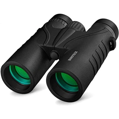 Abbildung von Binoteck 10x42 Fernglas für Erwachsene Professionelles HD Dach BAK4 Prismenlinse Vogelbeobachtung, Jagd, Reisen, Sport, Oper, Konzert, mit Tragetasche (0,5 kg)