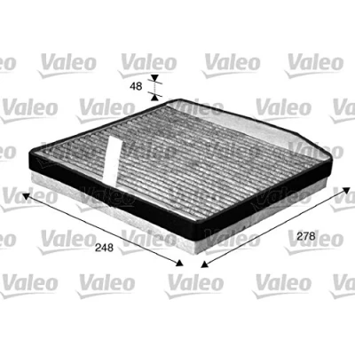 Abbildung von VALEO CLIMFILTER PROTECT 715571 Innenraumfilter Aktivkohlefilter 278 244 39 VOLVO: V70 2, XC90 I, S60 I