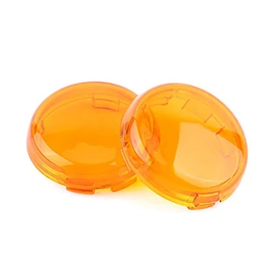 Abbildung von Keensso Motorrad Blinkerglas, 1 Paar Blinker Linsenabdeckung Fit für 1986 2015 Modelle regelmäßig (Gelb)