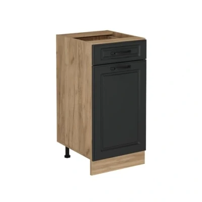 Abbildung von Vicco Küchenunterschrank R Line, Anthrazit Landhaus, 40 cm ohne Arbeitsplatte