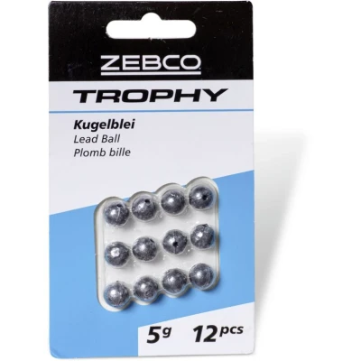 Abbildung von 3g Zebco Trophy Kugelblei 12 Stück Inline Blei