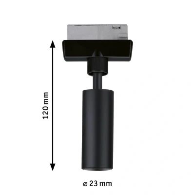 Abbildung von Paulmann Schienensystem Leuchten 96914 Aufbausystem Komponente Pendeladapter Schwarz (matt)