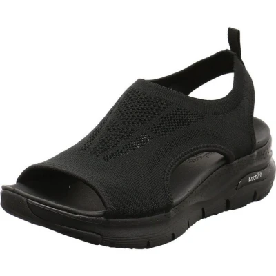 Abbildung von Skechers Arch Fit City Catch Damen Sandalen, Black Knit, 39 EU