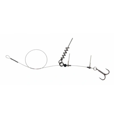 Abbildung von Savage Gear Linethru Corkscrew Rig #1 40cm 22kg 2 Stück Stinger