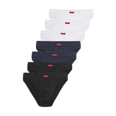 Abbildung von s.Oliver 7 PACK Slip, Herren, Größe: Small, Schwarz/navy/weiß