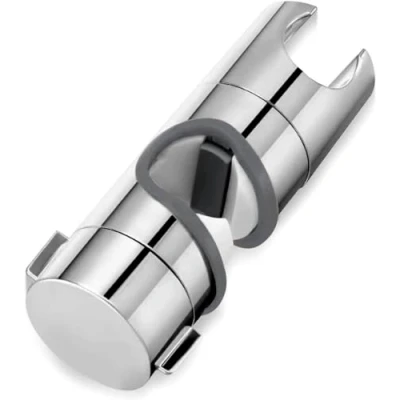Abbildung von Handbrause Halterung Universal, Duschkopf Verstellbar 24 mm Verstellbare Duschkopfhalterung ABS Verchromte 360 Grad Drehbarer SprüHkopfhalter