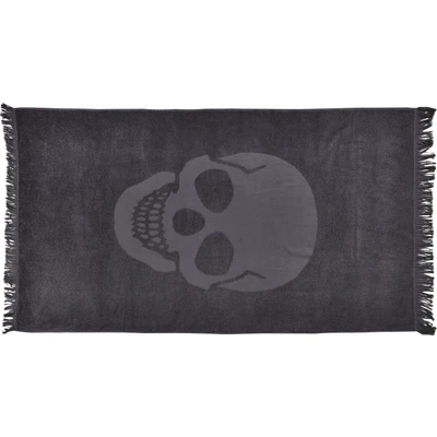 Abbildung von done. Hamamtücher &quot;Skull&quot;, (1 St.), saugfähige Frottier Innenseite, ideal als Sauna oder Strandtuch