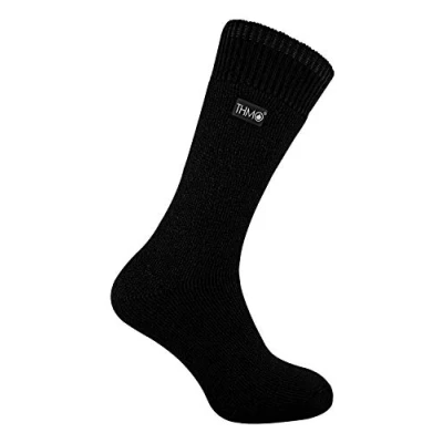 Abbildung von THMO Herren Winter Warm Thermosocken mit Komfortbund Ohne Naht (39 45 Eur, 19 Black)
