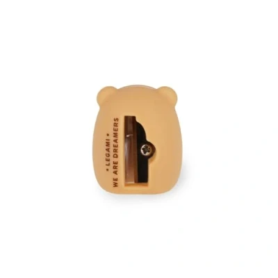 Abbildung von Legami Bleistiftspitzer Mini Friends, ideal für Kinder, leicht zu greifen, spitzt Bleistifte und Buntstifte, Schreibwaren Schule Büro, Maße 3 x 4,5 2 cm, Motiv Teddy Bear