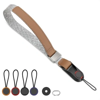 Abbildung von Sunya Kamera Handschlaufe mit Schnellverschluss. Verstellbarer Kameragurt für verschiedene Handgelenke, Ultraleichtes Gewicht Nylon Band DSLR