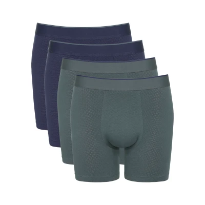 Abbildung von Sloggi LONG 4ER PACK EVER AIRY Panties Blau grau, Herren, Größe: Medium, grau
