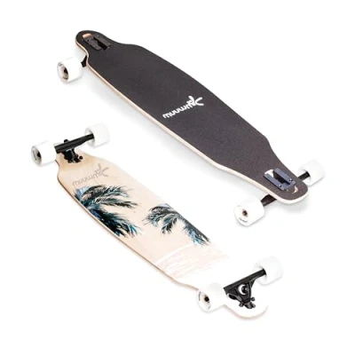 Abbildung von Muuwmi Longboard &quot;Beach/Wood, ABEC 7&quot;
