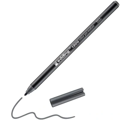 Abbildung von 10 x edding Fasermaler 1300 color pen grau