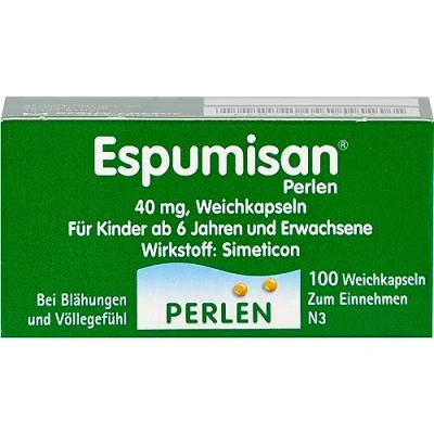 Abbildung von Espumisan Perlen 40 mg Weichkapseln Reimport 100 St