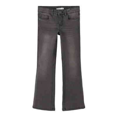 Abbildung von NAME IT Mädchen NKFPOLLY Skinny Boot Jeans 1142 AU NOOS Jeanshose, Dark Grey Denim, 152