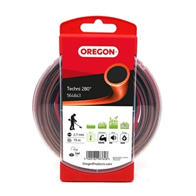 Abbildung von Oregon 564843 Techni 280 Mähfaden mit rundem Querschnitt, 2,7 mm, 15 m