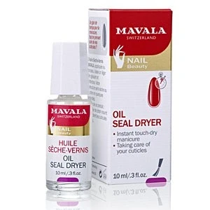 Abbildung von Mavala Switzerland Nail Beauty Oil Seal Dryer Nagellack zum trocknen der Nagellackfarbe Inhalt: 10ml Polish für eine blitzschnell Anfassen trockene Maniküre. Zusätzlich wird die Nagelhaut gepflegt. Schnelltrockner Öl