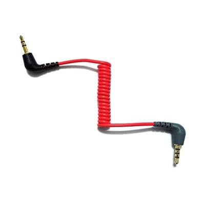 Abbildung von 3,5 mm TRS auf TRRS Patchadapter Mikrofonkabel kompatibel für Android iPhone Smartphone rode VideoMic GO VideoMicro Wireless