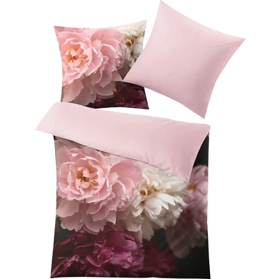 Abbildung von Kleine Wolke Bettwäsche &quot;Rosemarie in Mako Satin Qualität, 100% Baumwolle, Bett und Kopfkissenbezug mit Reißverschluss, Sommerbettwäsche, ganzjährig einsetzbar, Kinderbettwäsche&quot;, (2 tlg.)