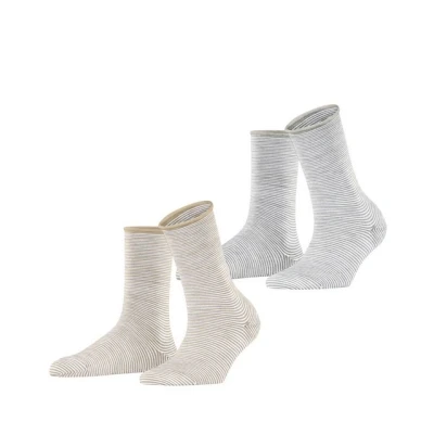 Abbildung von Esprit Allover Stripe 2PACK Socken, Herren, Größe: 39 42, Sortiment