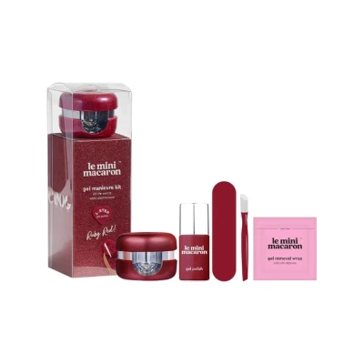 Abbildung von Le Mini Macaron Gel Manicure Kit Ruby Red 10 ml