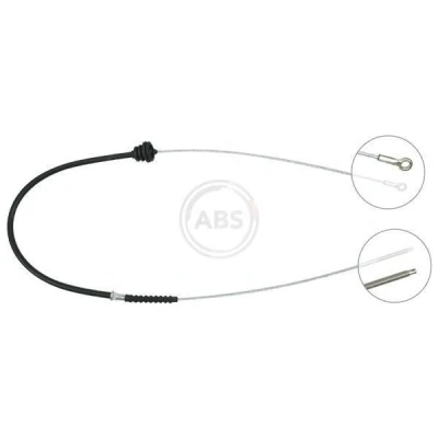 Abbildung von A.B.S. K10801 Handbremsseil 1416 Trommelbremse MERCEDES BENZ: MB 100 Kastenwagen, Bus