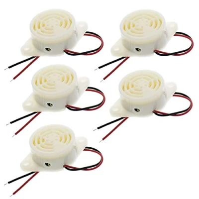 Abbildung von Hailege 5pcs 95DB Alarm Buzzer SFM 27 High decibel 3 24V 12V Electronic Beep Intermittent Continuous for Arduino