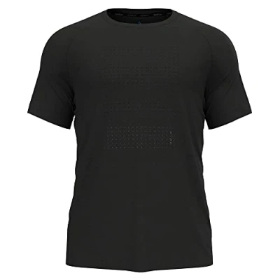 Abbildung von Odlo Herren ESSENTIAL PRINT Kurzarm Laufshirt, black, S