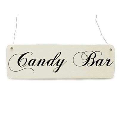 Abbildung von Interluxe Shabby Vintage Schild Candy BAR Hochzeit Dekoschild Bonbon