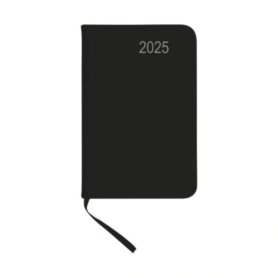 Abbildung von Stylex Schreibwaren Taschenkalender 2025 / ca DIN A7 mit PU Einband Farbe: schwarz