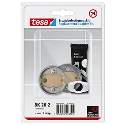Abbildung von tesa Montagekleber 2x Adapter, 1x Klebstoff Applikator, aufsteckbare Dosierhilfe
