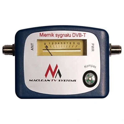 Abbildung von Maclean MCTV 627 DVB T Signal Finder Digital Antenne Terrestrisch mit Kompass blau