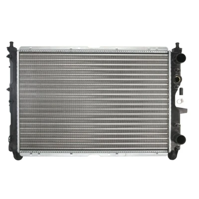 Abbildung von THERMOTEC D7F017TT Kühler, Motorkühlung Aluminium, Kunststoff 378 558 32 Schaltgetriebe Kühlrippen mechanisch gefügt FIAT: Coupe, Uno Schrägheck