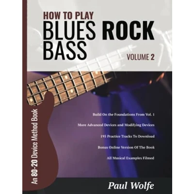 Abbildung von How To Play Blues Rock Bass Volume 2: An 80 20 Device Method Book